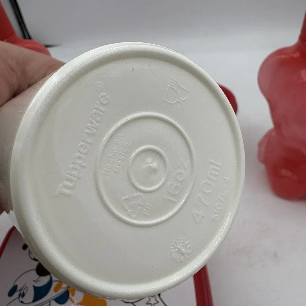 Tupperware Disney Mickey Ears Through The Years Lunch Set & 2 Mini Eco Water Bot